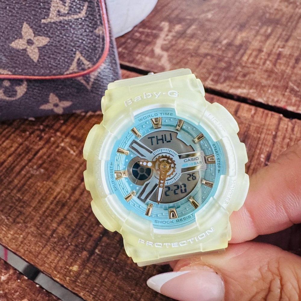 Casio Baby-G Pastel Yellow and Blue Watch